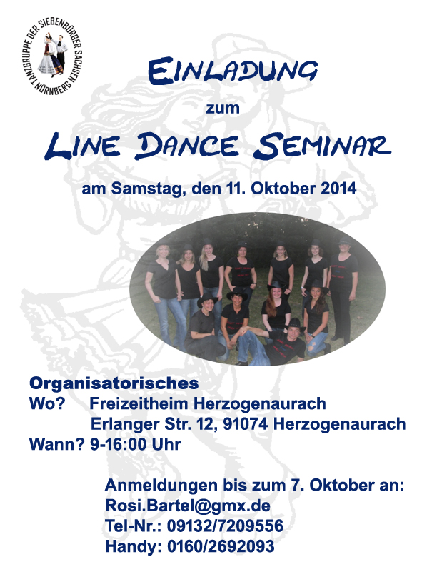 Einladung zum Line Dance Seminar